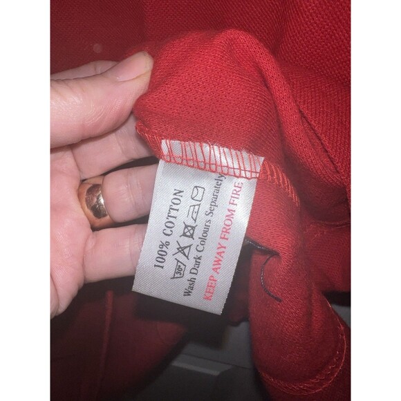OLD COURSE ST ANDREWS Polo Shirt Mens XL The Golf Shop Exclusive Red Vintage New - Picture 6 of 7